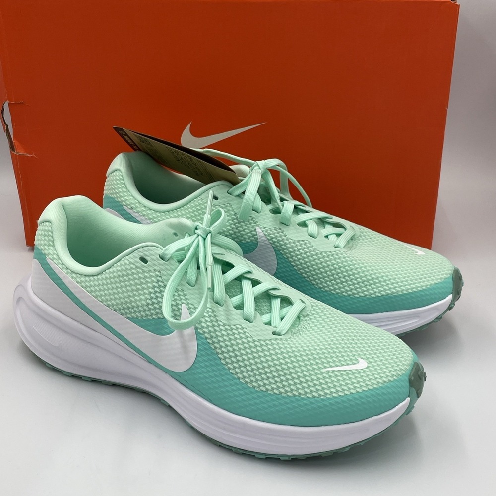 Nike Revolution 8 NN Mint Foam/White Womens Running Shoes Sz 6.5 NEW HJ8485-300‎